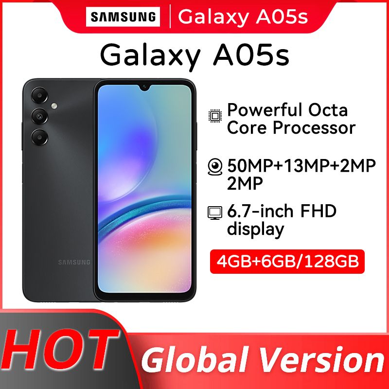 New Samsung Galaxy A05 S Smartphone Octa Core 6.7&#39;&#39; LCD Display 50MP Triple Camera 5000mAh Battery Mobile Phone