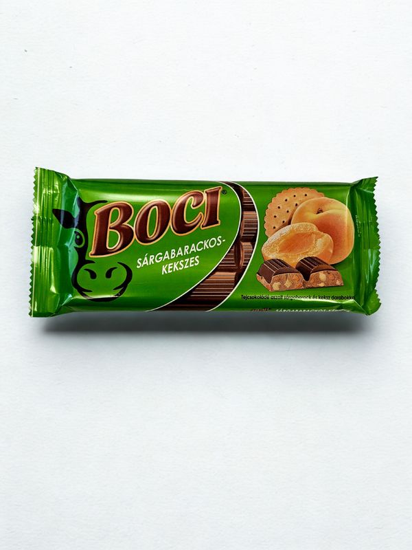 Boci Milchschokolade mit getrockneten Aprikosen und Keksstückchen 90 g