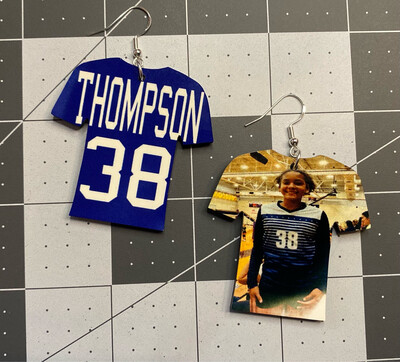 Sublimation Jersey Earrings