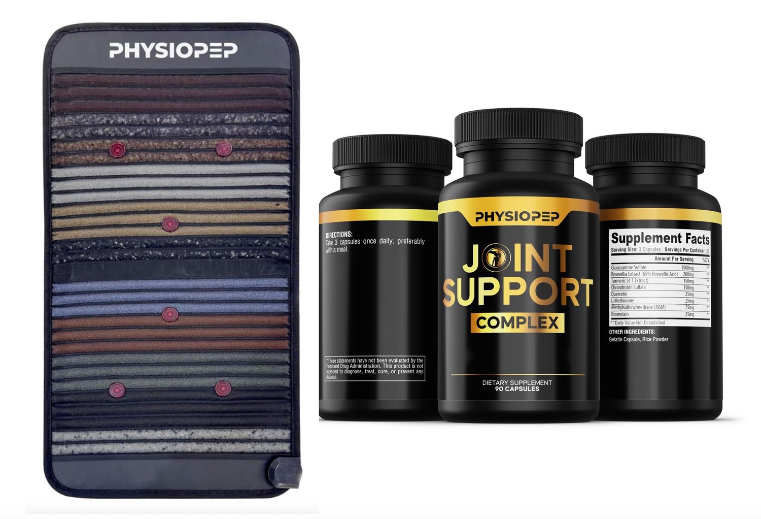 Midnight Rainbow PEMF Mat + 3x Joint Support Bundle
