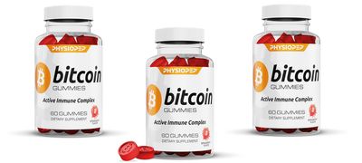 3-Pack: Bitcoin Active Immune Gummies | Strawberry Flavor | Sugar Free | 180 Count