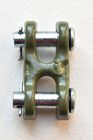 Double Clevis Link 3/8 Inch, Custom Powder Coated