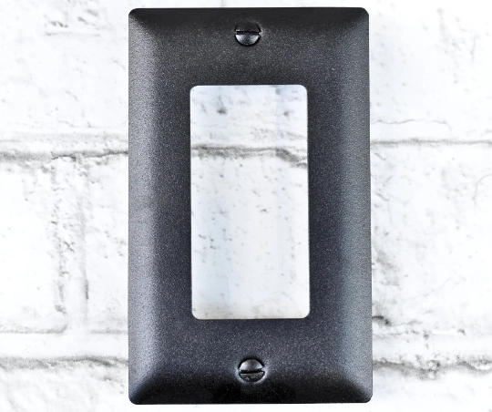 Stainless Steel Decorator Wall Plate, Custom Powder Coated