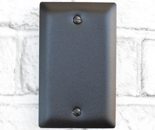Stainless Steel Blank Box Mounted Wall Plate, Custom Powder Coated