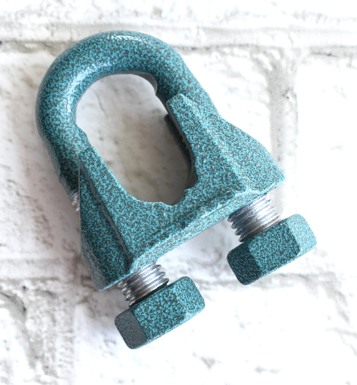 Wire Rope Clip 3/4 Inch, Custom Powder Coated