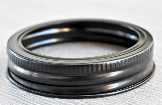 Regular Mouth Mason Jar Band, Custom Powder Coated