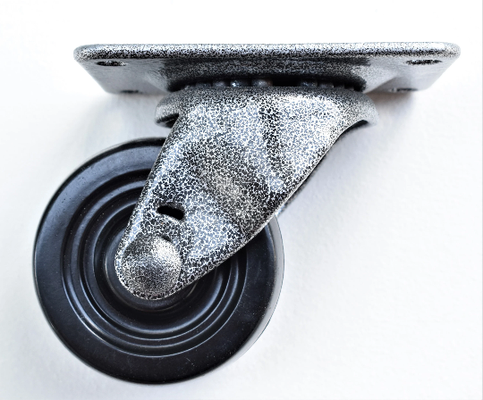 Soft Rubber Swivel Caster Wheel 3 Inch, Custom Powder Coated