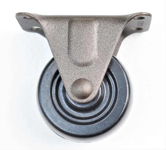 Soft Rubber Rigid Caster Wheel 2 Inch, Custom Powder Coated