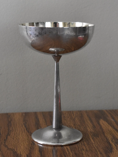 Vintage 6 Inch Silver plate Wine Goblet William Adams Italy
