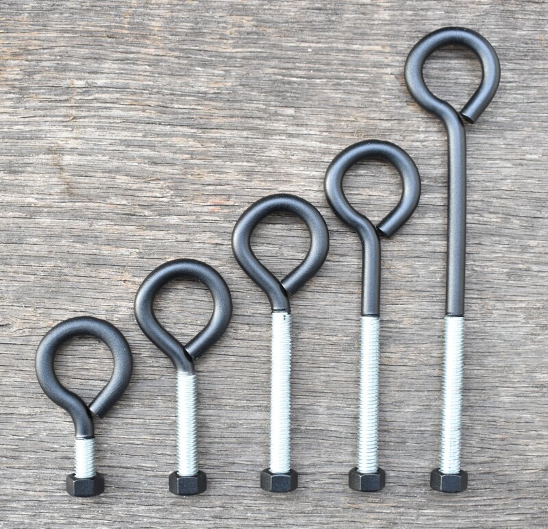 Eye Bolt With Nut 3/8 Inch, Custom Powder Coated