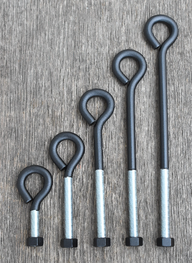 Eye Bolt With Nut 1/2 Inch, Custom Powder Coated
