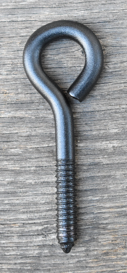 Lag Screw Eye 7/16 Inch, Custom Powder Coated