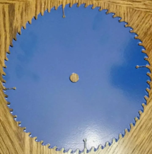 Decorative Saw Blade Blue 10 Inch, Refurbished Condition