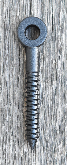 Lag Screw Eye 5/8 Inch, Custom Powder Coated