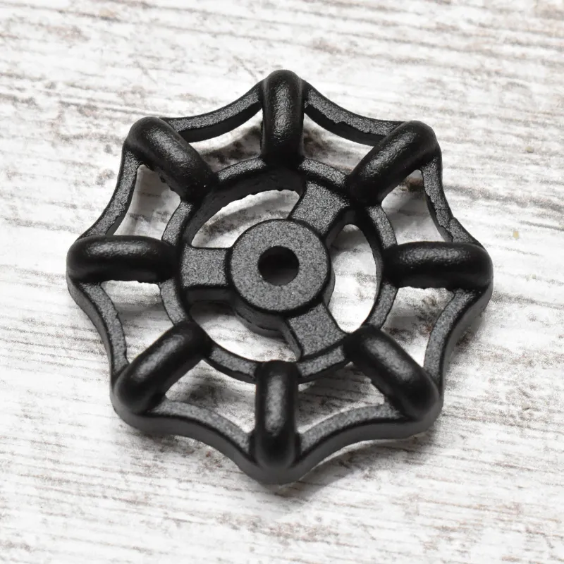 Valve Hand wheel 2-1/8&quot; Round, 16 Spline Fit, 1/2&quot; &amp; 3/4&quot; Valves, Custom Powder Coated Finish