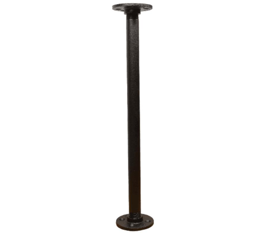 Industrial Pipe Table Leg 24 Inch, Custom Powder Coated