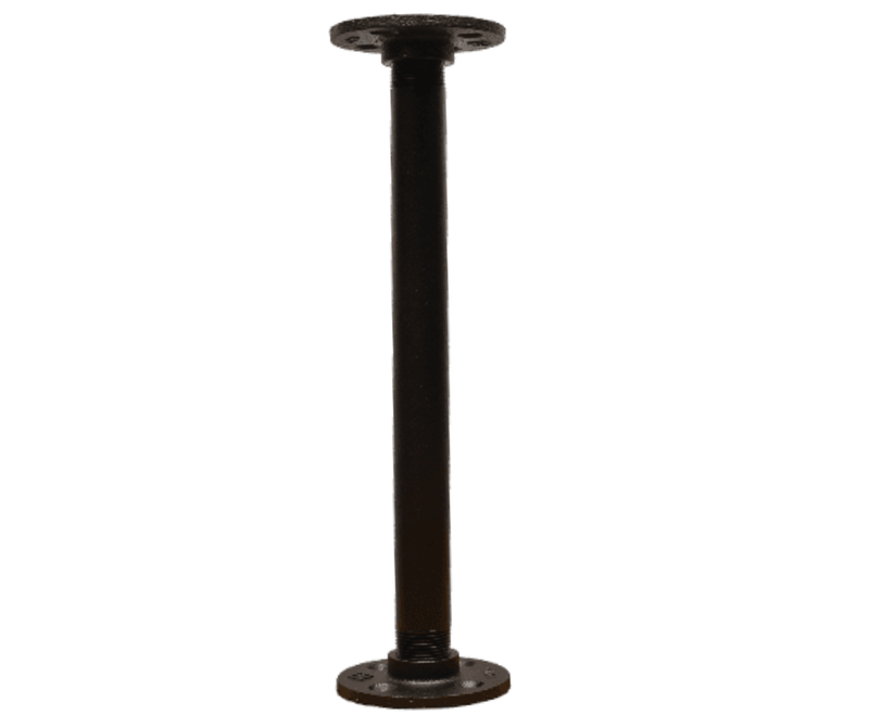 Industrial Pipe Table Leg 12 Inch, Custom Powder Coated