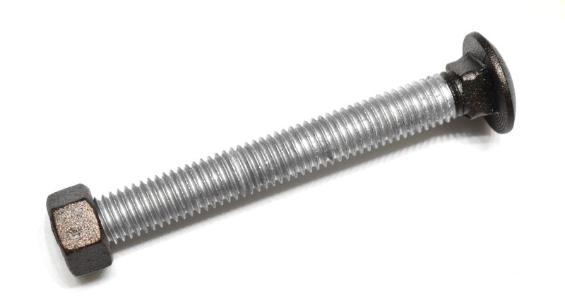 Galvanized Carriage Bolt With Hex Nut 1/2 Inch, Custom Powder Coated
