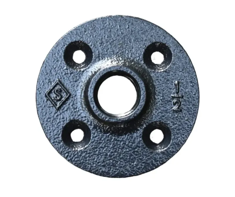Pipe Floor Flange 1/2 Inch Pipe Fitting, Custom Powder Coated