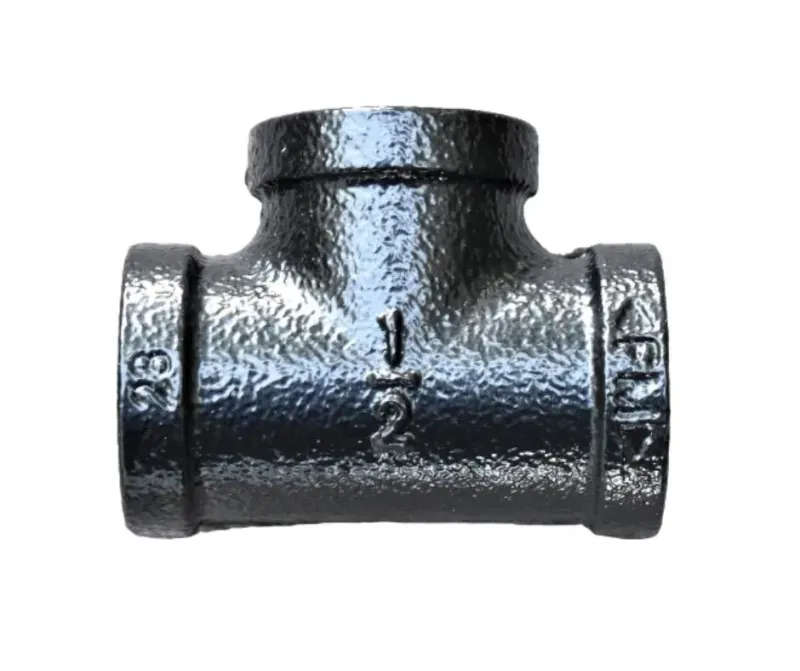 Pipe Tee 1/2 Inch, Custom Powder Coated