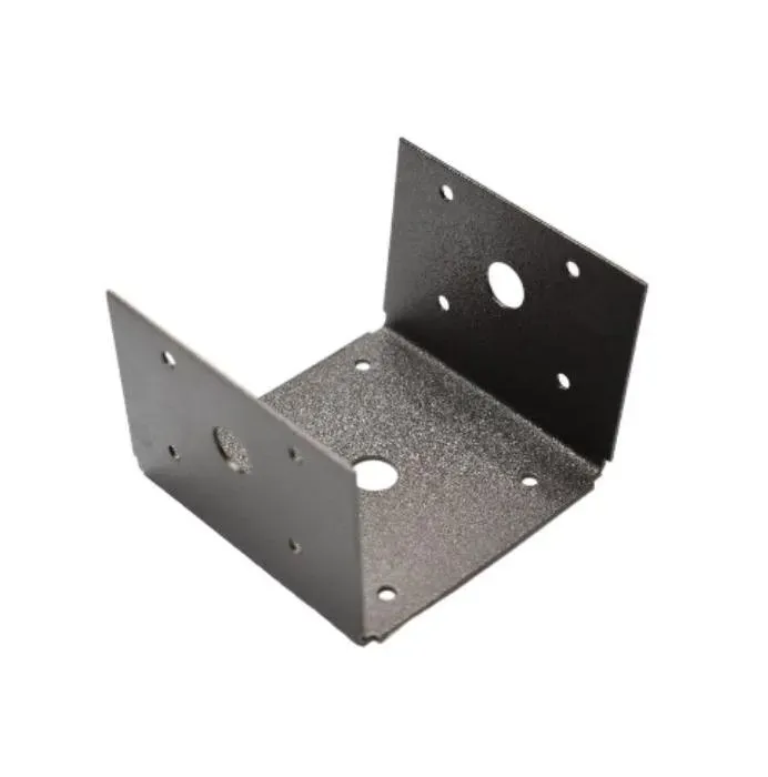 Metal Post Anchor 4 inch x 4 inch, 18 Gauge Steel, Custom Powder Coated