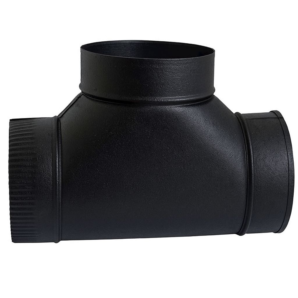 Tee Duct Fitting, Custom Powder Coated