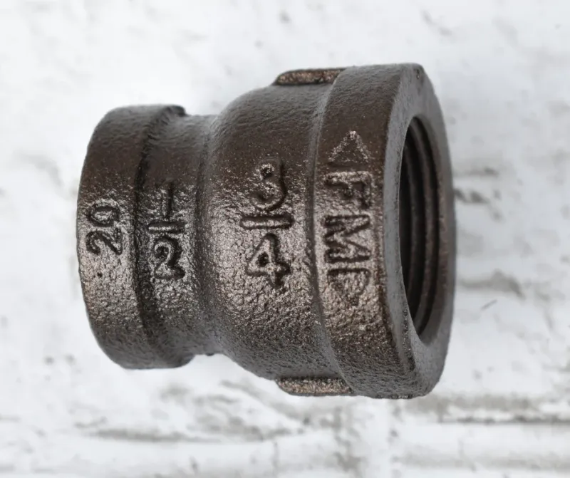 Pipe Reducer Coupling 1/2 Inch x 3/4 Inch, Custom Powder Coated