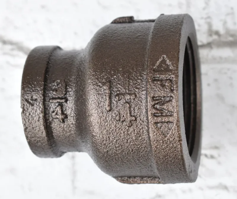 Pipe Reducer Coupling 3/4 Inch x 1 1/4 Inch, Custom Powder Coated