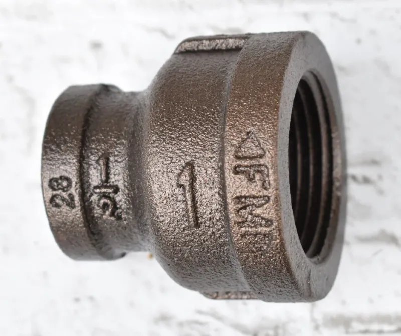 Pipe Reducer Coupling 1/2 Inch x 1 Inch, Custom Powder Coated