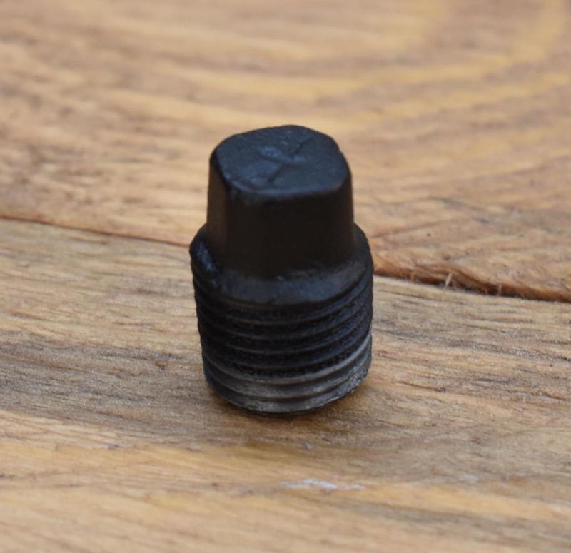 Galvanized Pipe Plug 1/4 Inch, Custom Powder Coated