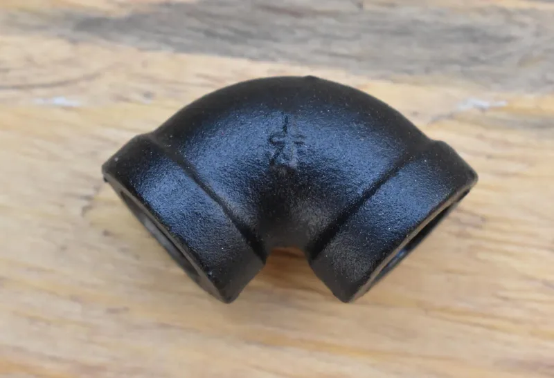 Galvanized Pipe Elbow 90 Degree 1/4 Inch, Custom Powder Coated