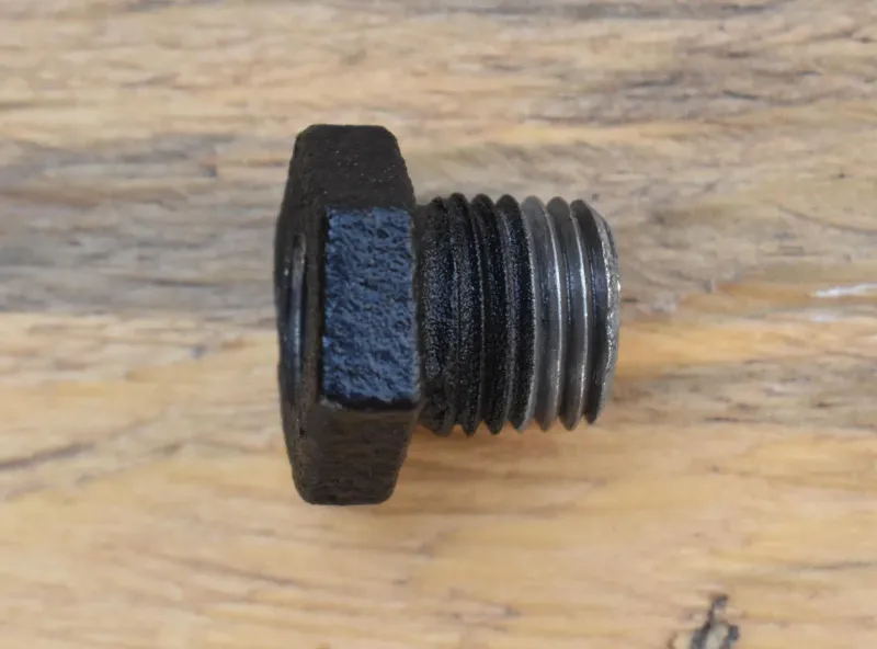 Galvanized Pipe Bushing 1/4 Inch x 1/8 Inch, Custom Powder Coated