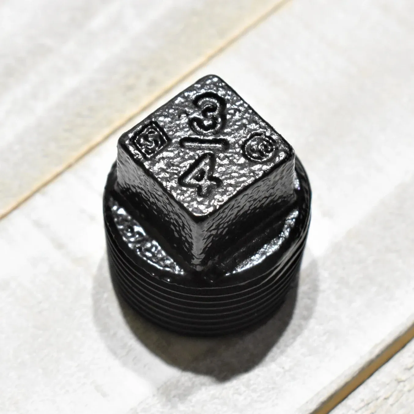 Pipe Plug 3/4 Inch, Custom Powder Coated