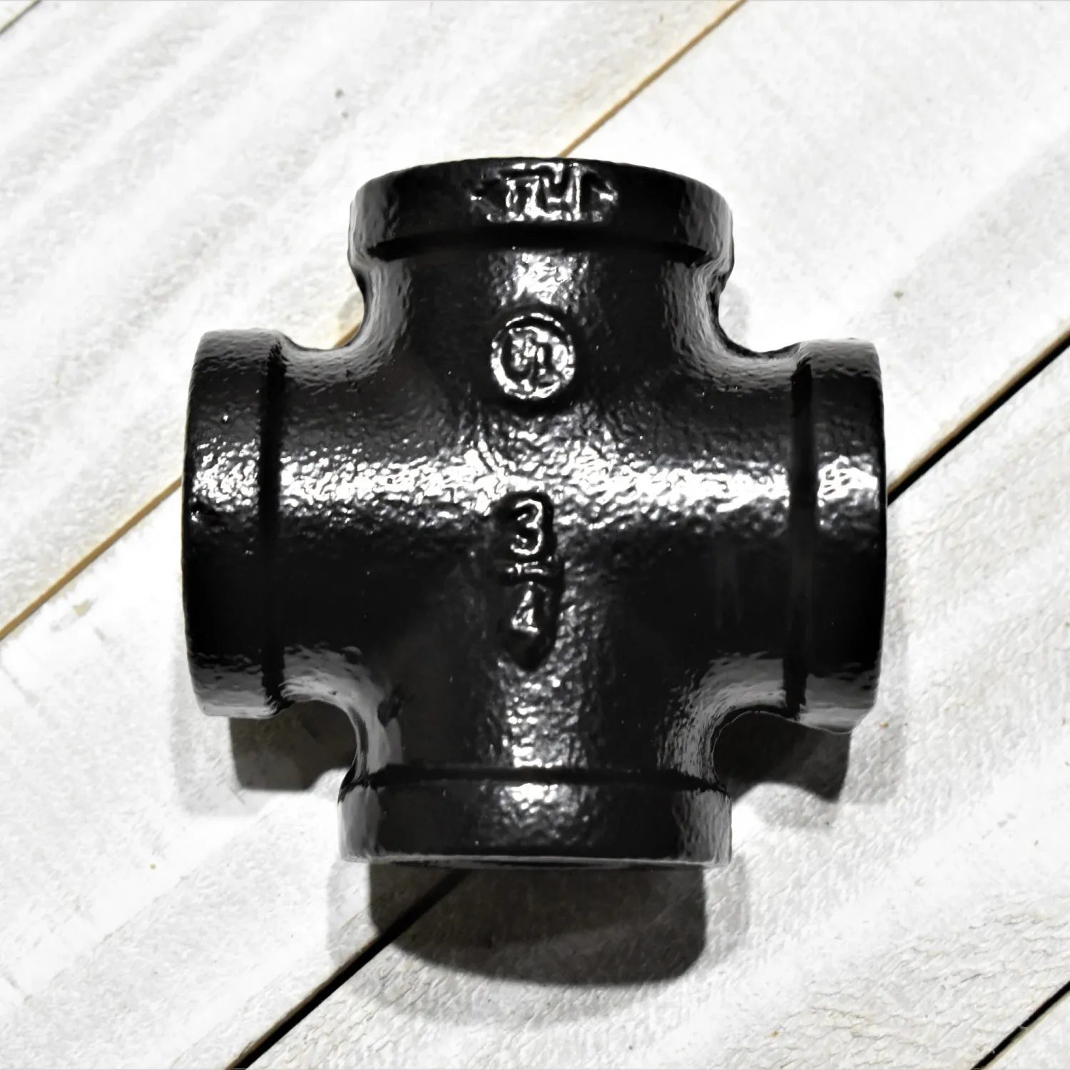 Pipe Cross 3/4 Inch, Custom Powder Coated