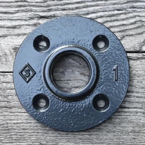 Pipe Floor Flange 1 Inch Pipe Fitting, Custom Powder Coated