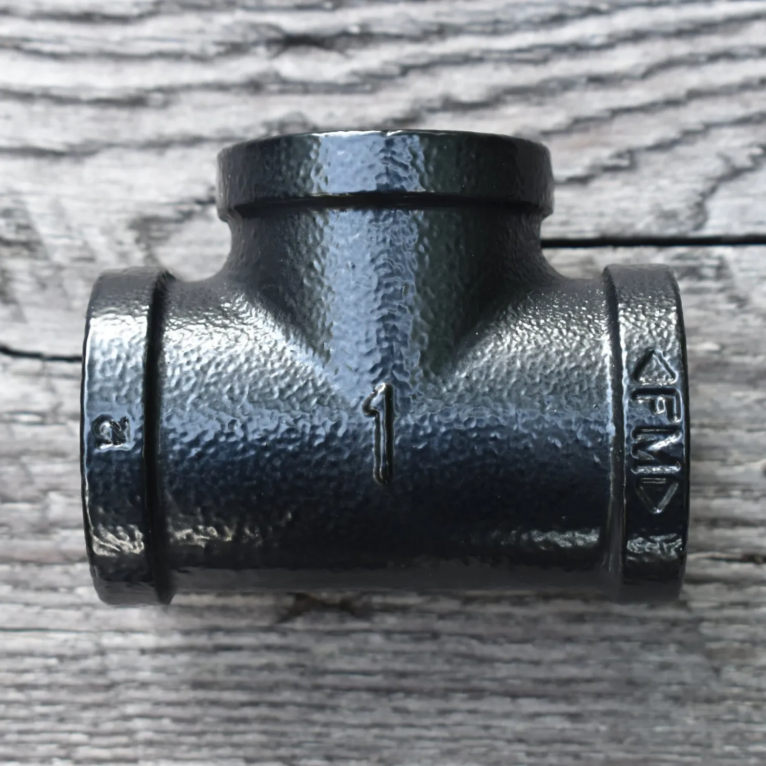 Pipe Tee 1 Inch, Custom Powder Coated