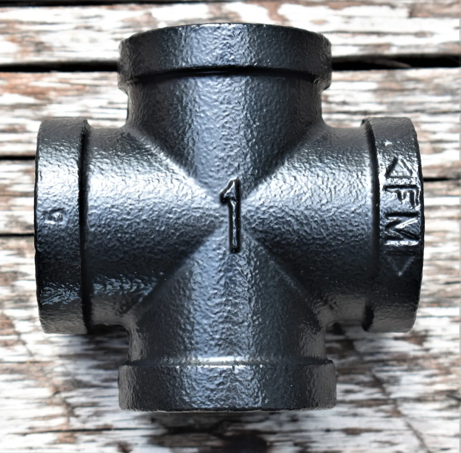 Pipe Cross 1 Inch, Custom Powder Coated