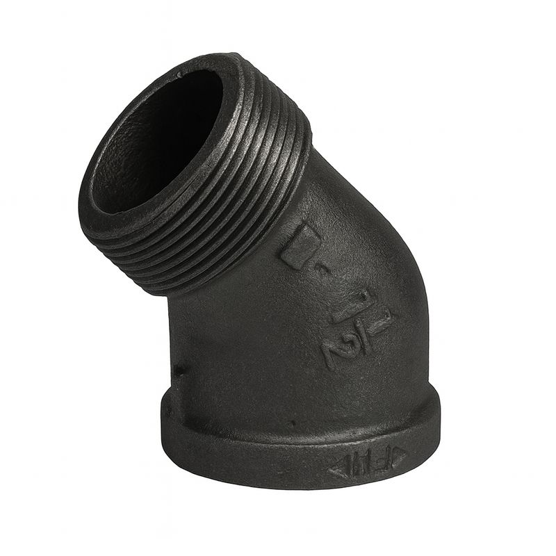 Pipe Street Elbow 45 Degree 1 1/2 Inch, Custom Powder Coated