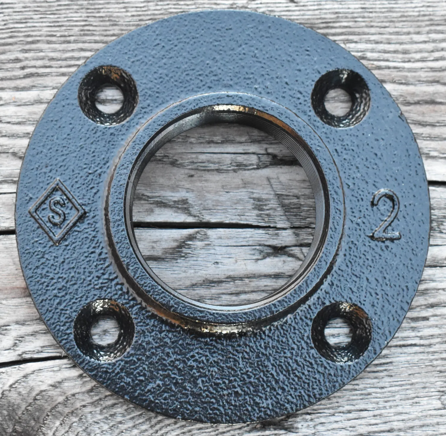 Pipe Floor Flange 2 Inch, Custom Powder Coated