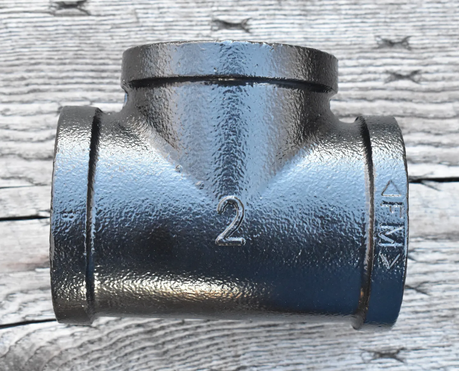 Pipe Tee 2 Inch, Custom Powder Coated
