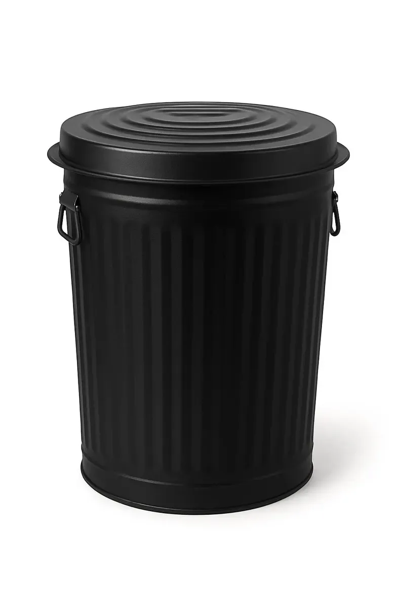 Steel Trash Can with Lid 20 Gallon, Custom Powder Coated