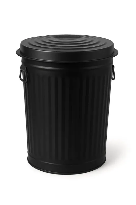 Steel Trash Can with Lid 20 Gallon, Custom Powder Coated