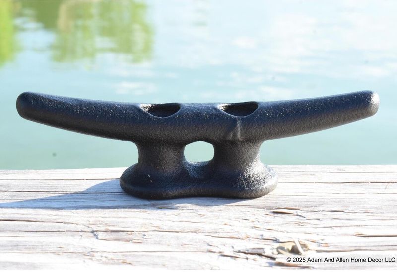 Boat Dock Cleat 4 Inch, Custom Powder Coated Dock Hardware, Boat Tie Down, Nautical Wall Hook, Coastal Decor, Interior and Exterior Design