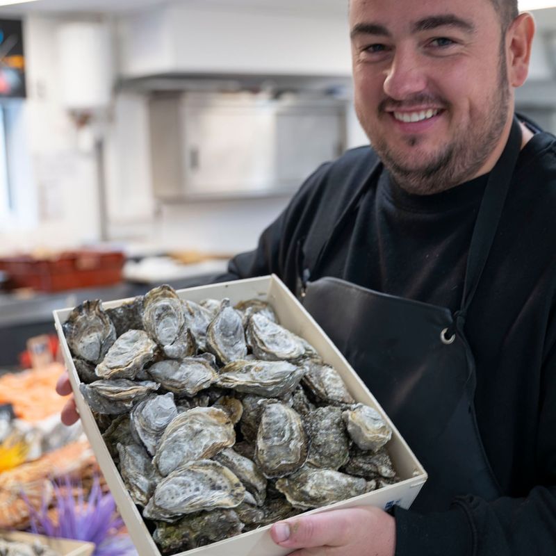 Le plateau de 12 huîtres "Fine de Gouville" N°3 Normandie
