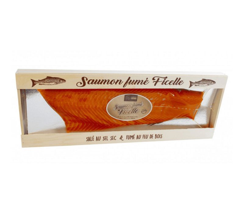 ROTARY : Filet entier de Saumon fumé ficelle entier pré-tranché