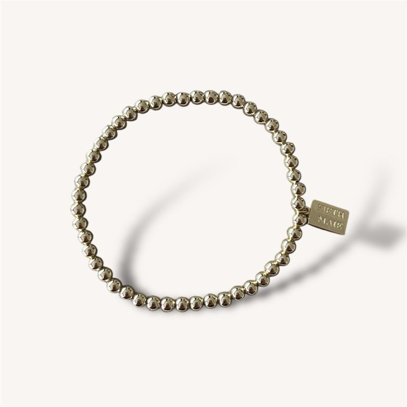 4 mm  - Basic Bead Armand | 14Karaats Goldplated
