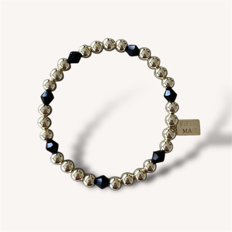 6 mm Armband - Midnight Facet