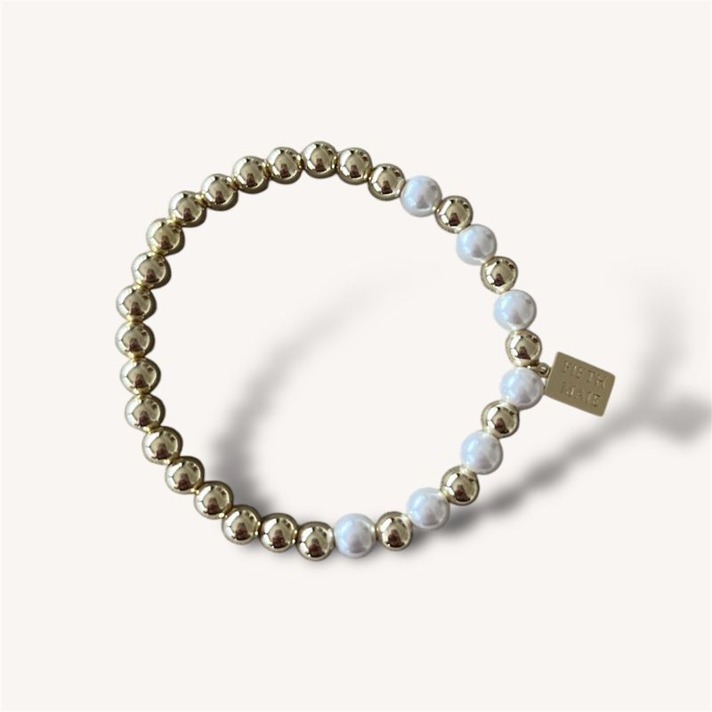 6 mm Armband - Moonlight Facet Mix