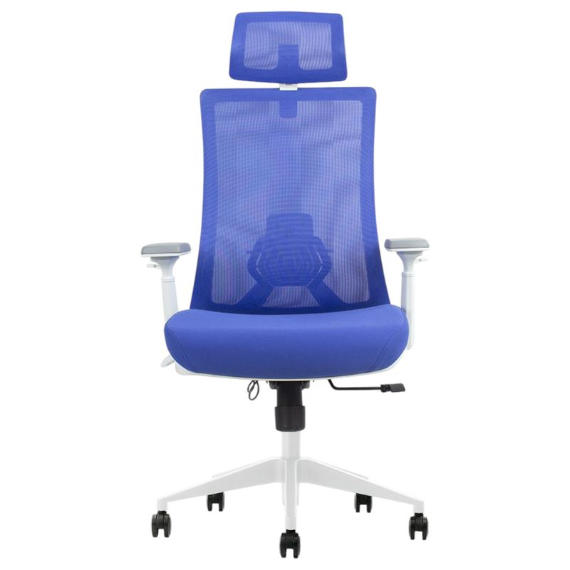 Ergonomische Bureaustoel Vigo met Hoofdsteun - Verstelbaar en NEN 1335-gecertificeerd- kleur Blauw
