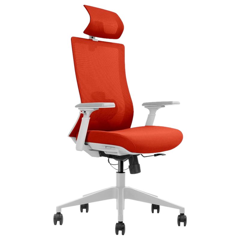 Ergonomische Bureaustoel Vigo met Hoofdsteun - Verstelbaar en NEN 1335-gecertificeerd- kleur Oranje